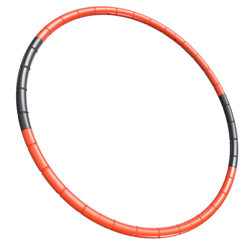 BOHS Kids Fitness Hoop for Girls - Weight & Size Adjustable- Body Building Plastic Children Gymnastics Toys- Diameter 26.5 Inches,Red - Image 1
